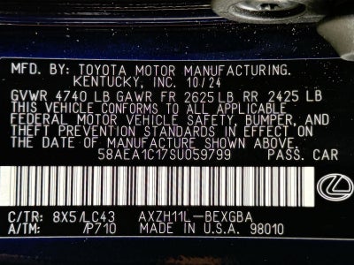 2025 Lexus ES 300h Luxury FWD