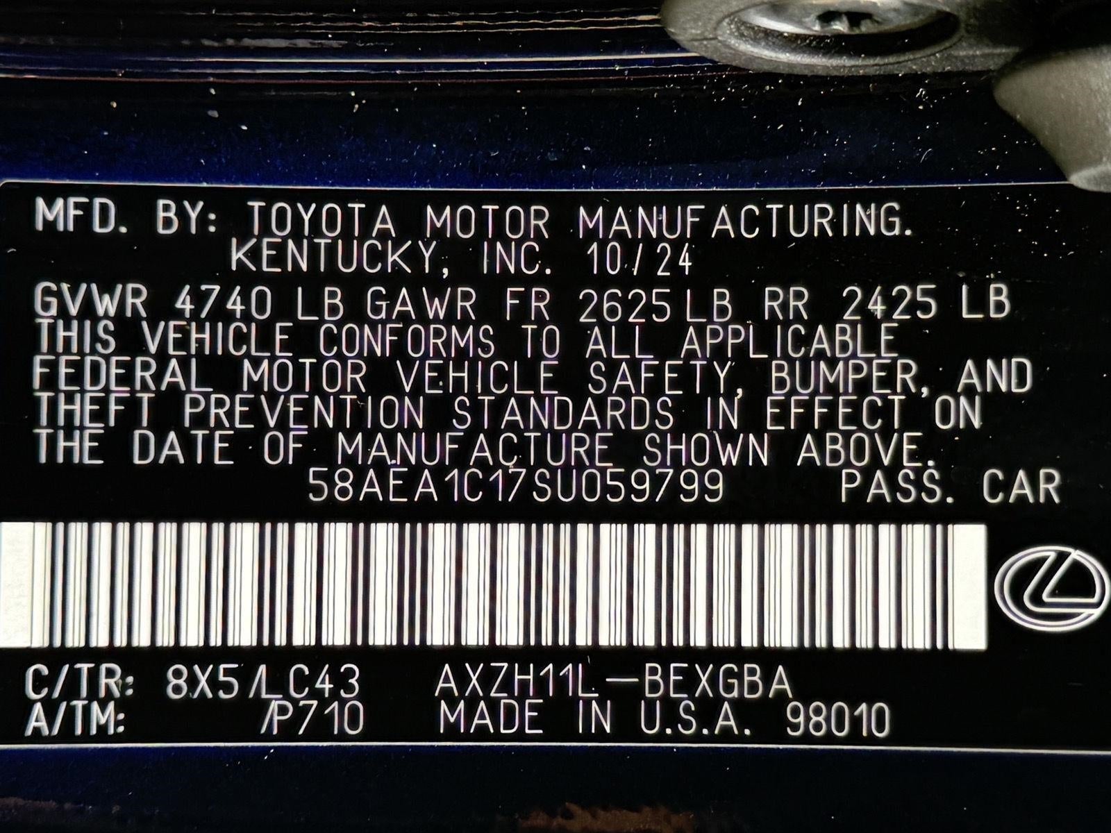 2025 Lexus ES 300h Luxury FWD