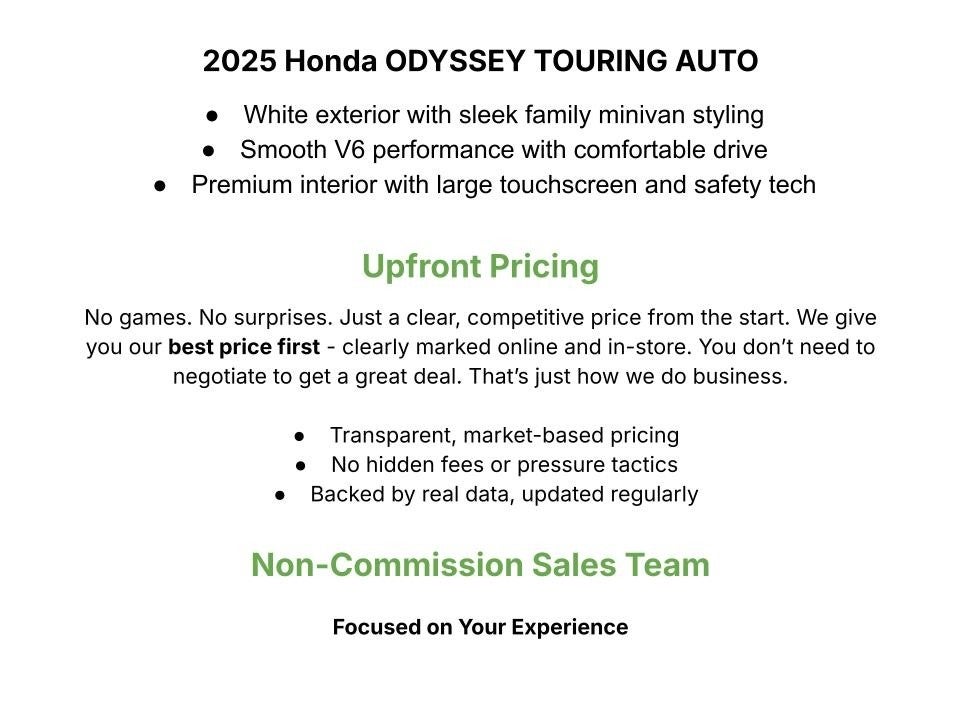 2025 Honda Odyssey Touring Auto