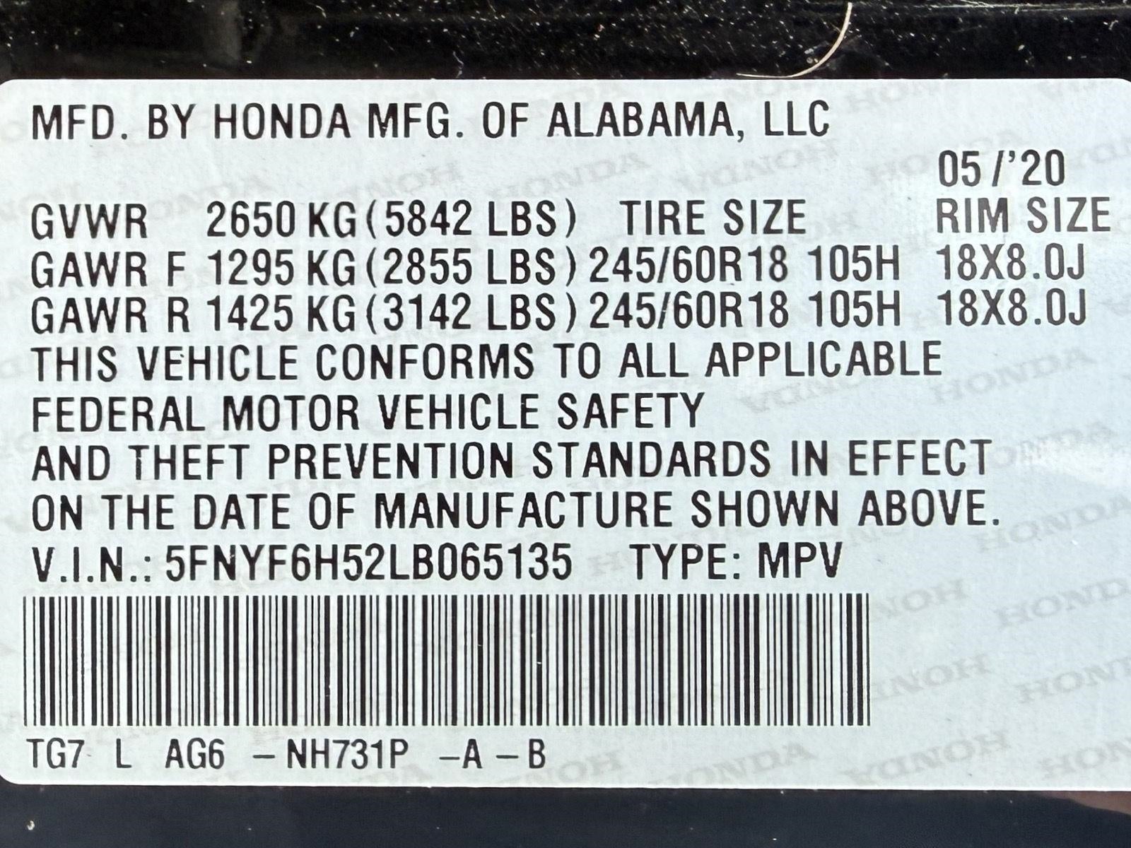 2020 Honda Pilot EX-L AWD