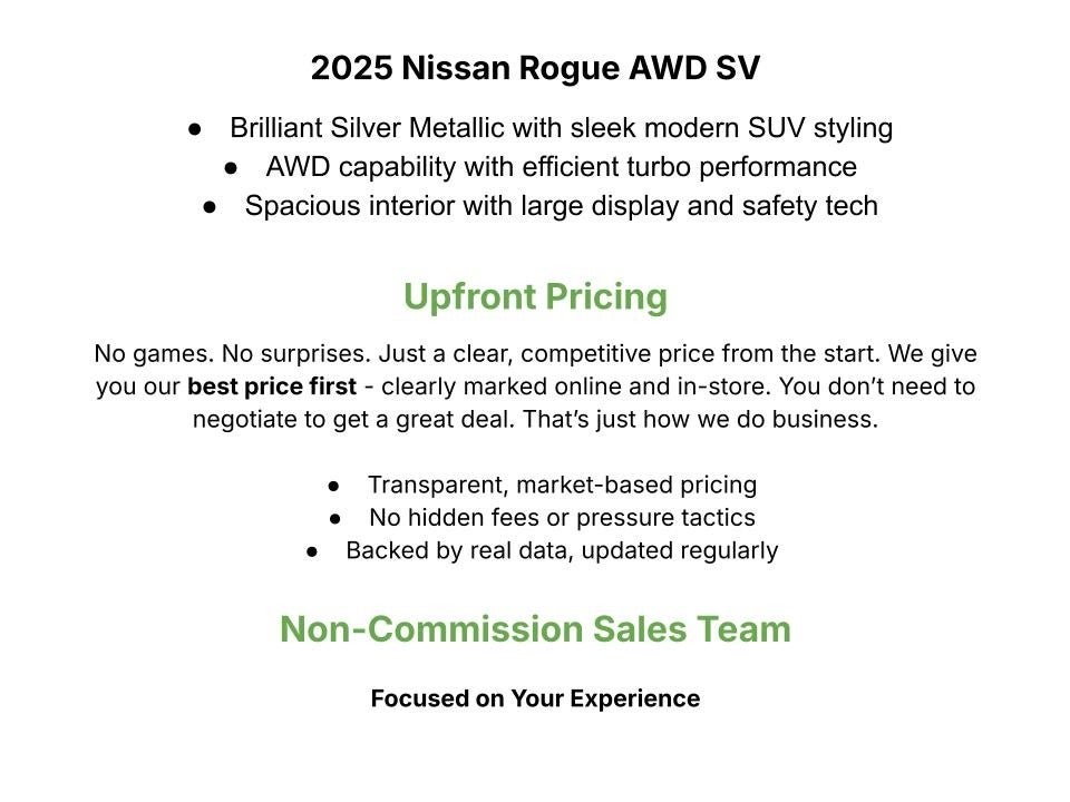 2025 Nissan Rogue AWD SV