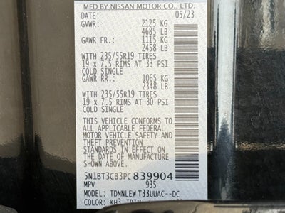 2023 Nissan Rogue AWD SL