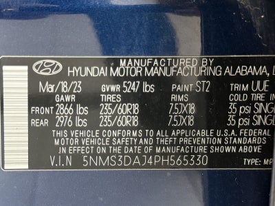 2023 Hyundai Santa Fe SEL AWD