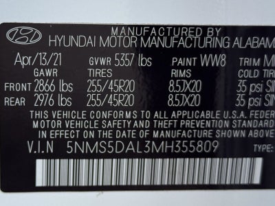 2021 Hyundai Santa Fe Calligraphy AWD