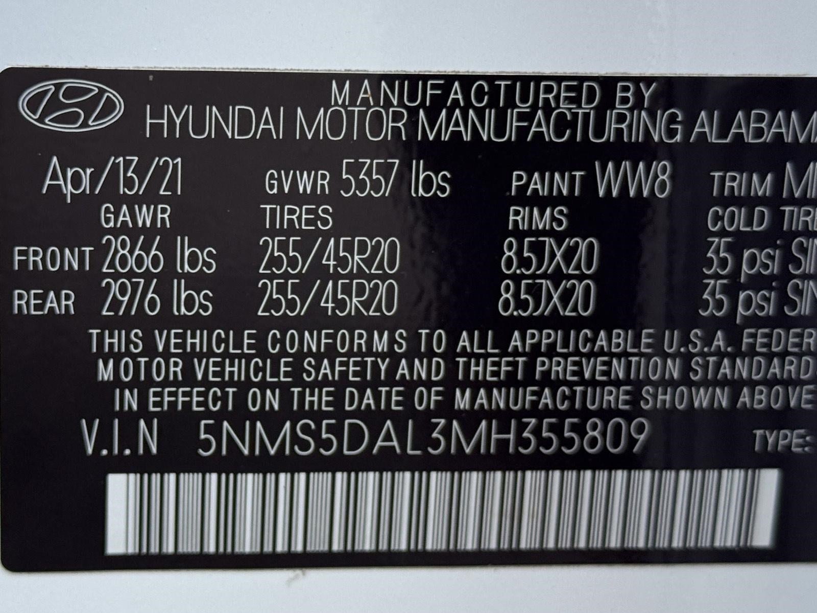 2021 Hyundai Santa Fe Calligraphy AWD