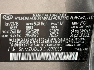 2018 Hyundai Santa Fe Sport 2.4L Auto AWD