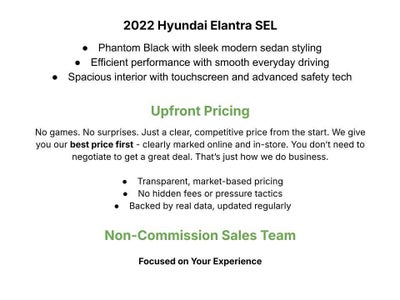2022 Hyundai Elantra SEL IVT