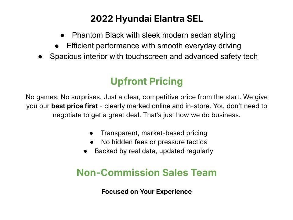 2022 Hyundai Elantra SEL IVT