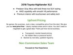 2018 Toyota Highlander XLE V6 AWD (Natl)