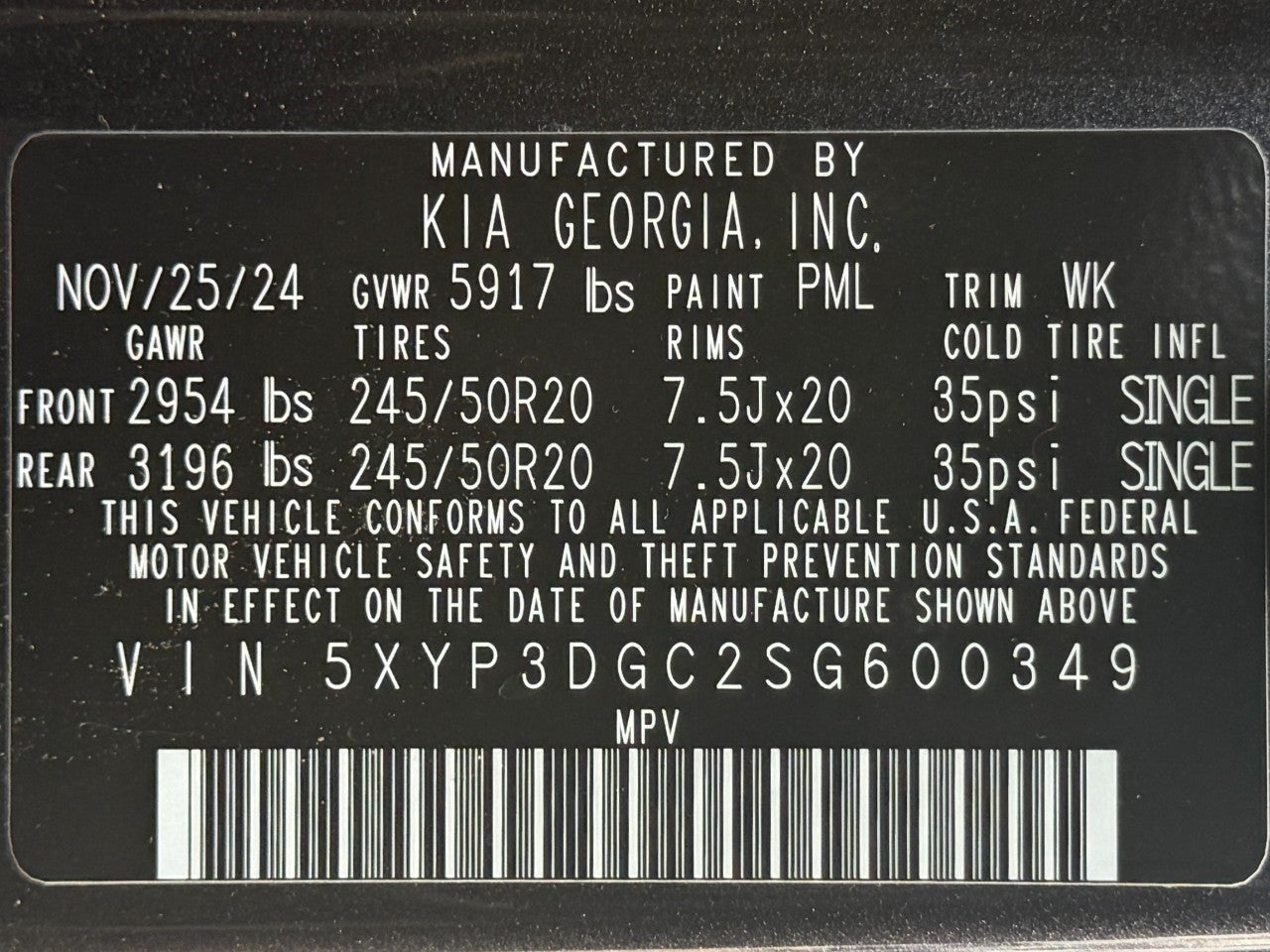 2025 Kia Telluride EX