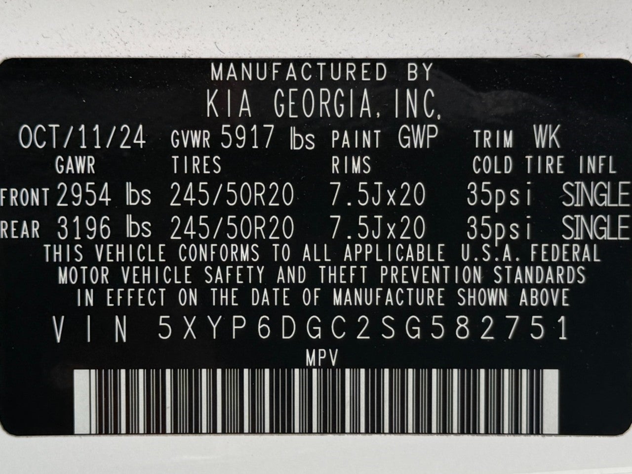 2025 Kia Telluride S AWD
