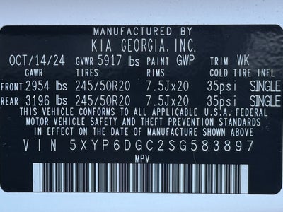 2025 Kia Telluride S AWD