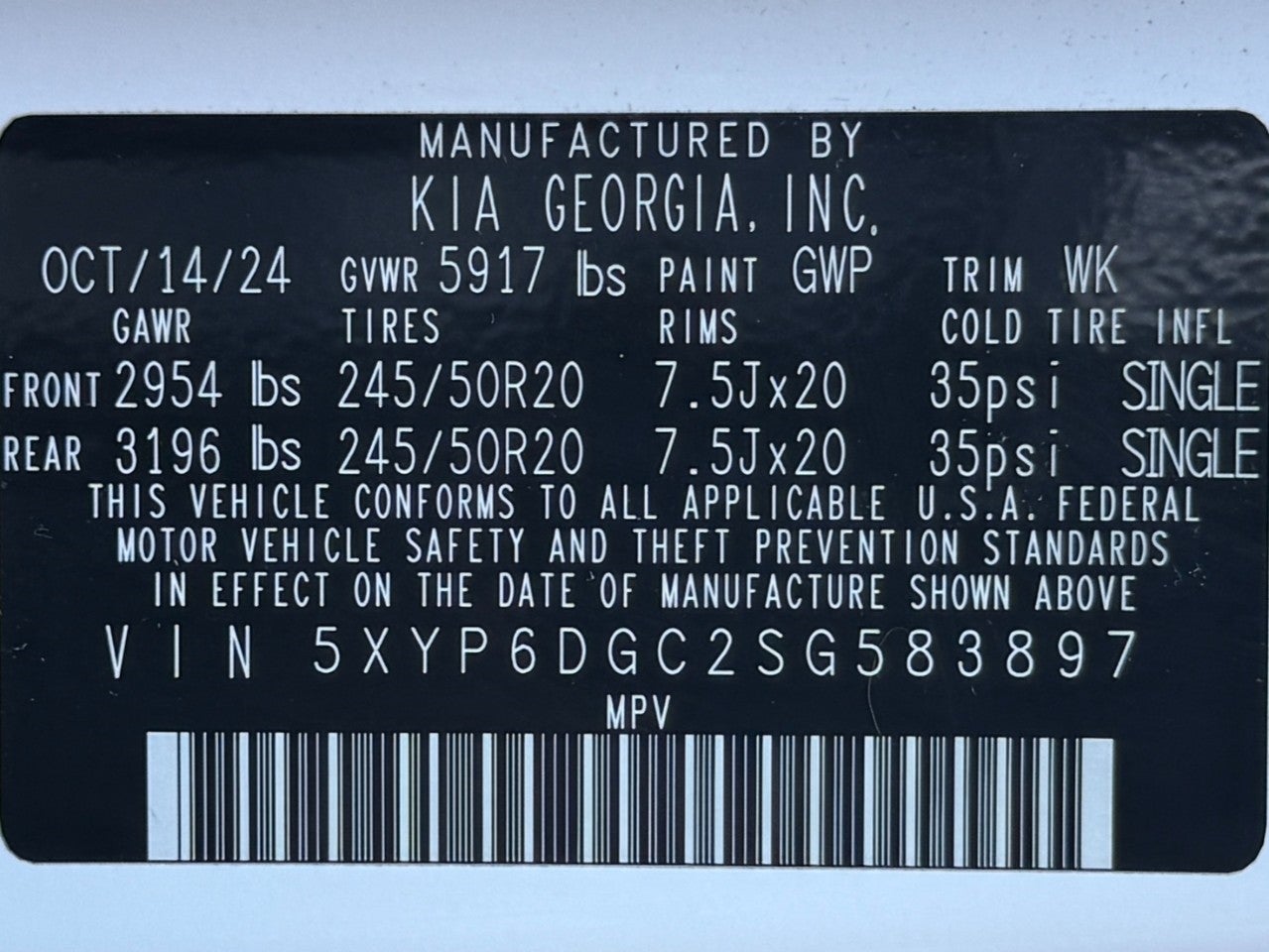 2025 Kia Telluride S AWD