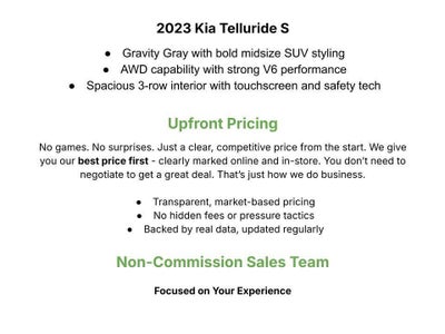 2023 Kia Telluride S AWD