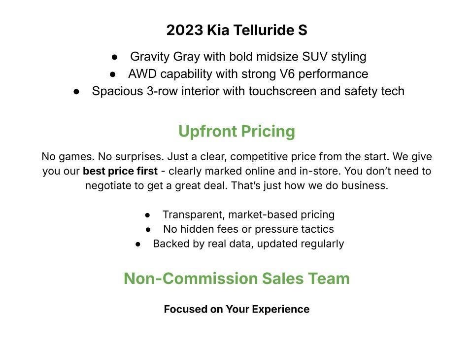 2023 Kia Telluride S AWD