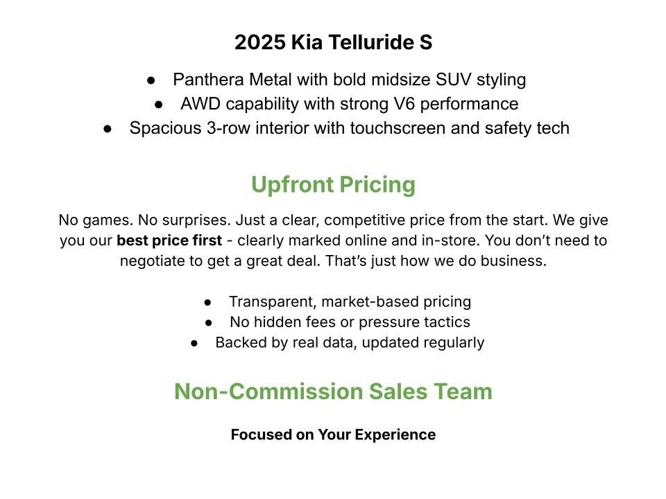 2025 Kia Telluride S AWD