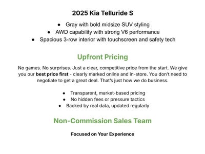 2025 Kia Telluride S AWD