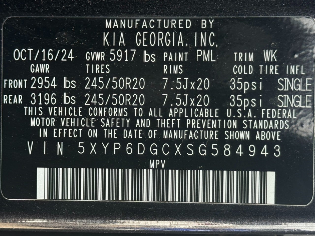 2025 Kia Telluride S AWD