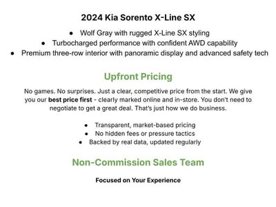 2024 Kia Sorento X-Line SX AWD