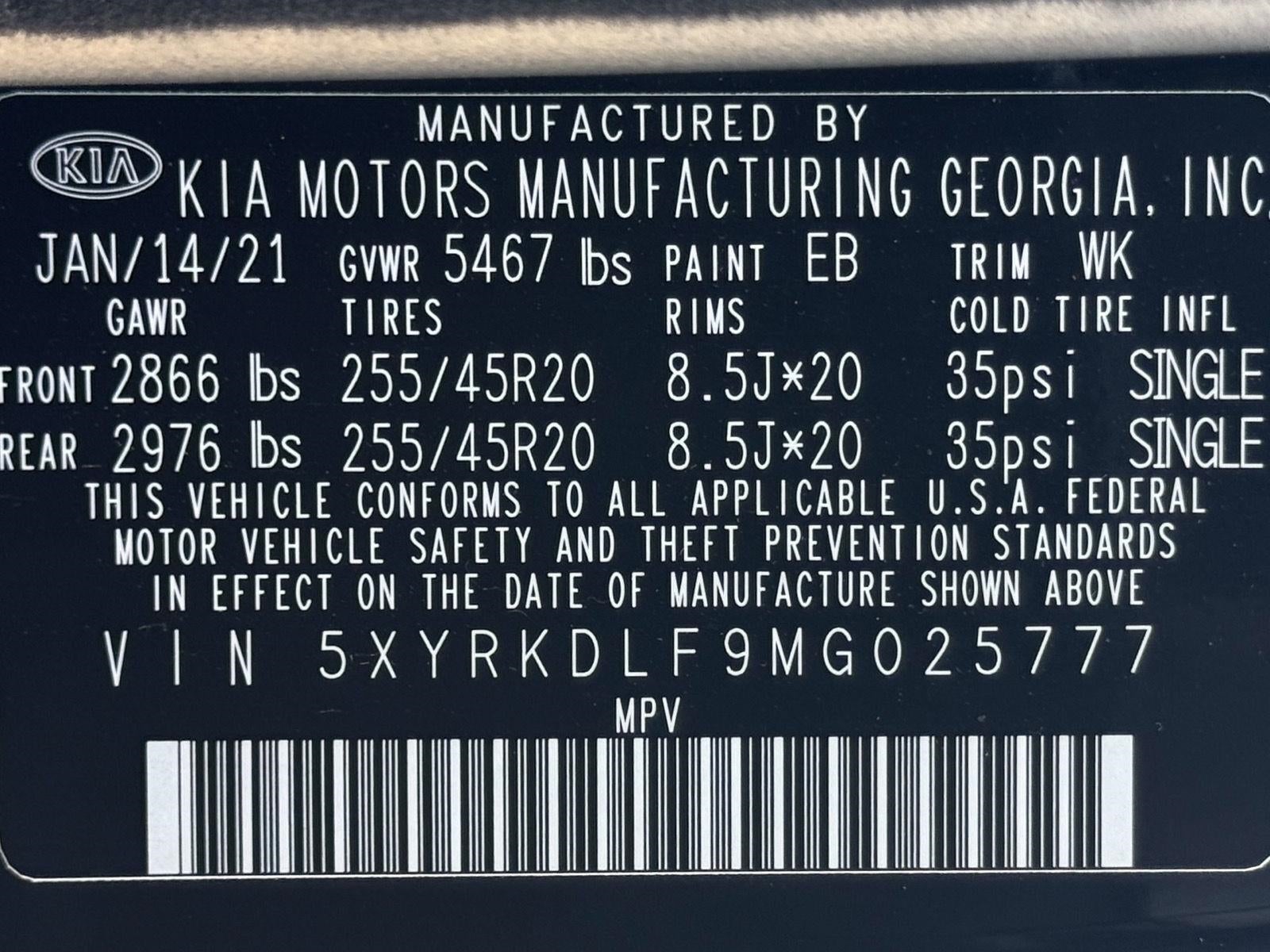2021 Kia Sorento SX Prestige X-Line AWD