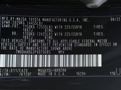 2023 Toyota Corolla Cross XLE 4WD (Natl)