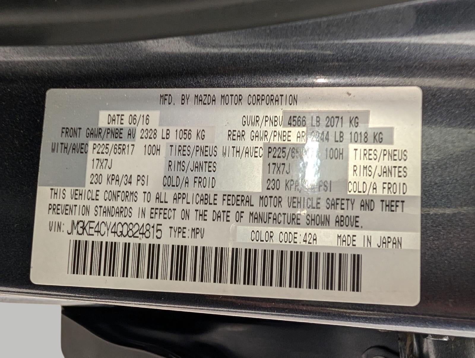 2016 Mazda Mazda CX-5 AWD 4dr Auto Touring