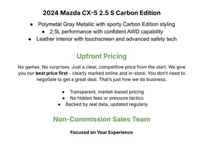 2024 Mazda Mazda CX-5 2.5 S Carbon Edition AWD