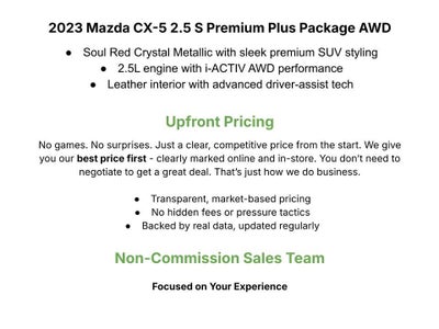 2023 Mazda Mazda CX-5 2.5 S Premium Plus Package AWD
