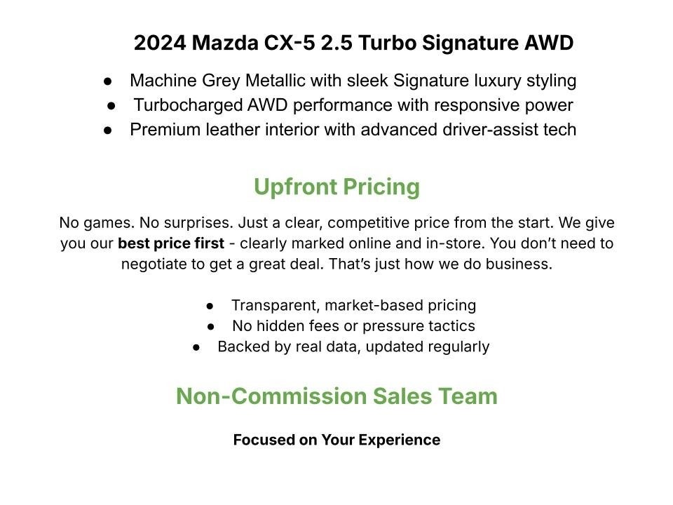 2024 Mazda Mazda CX-5 2.5 Turbo Signature AWD