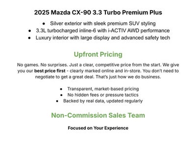 2025 Mazda Mazda CX-90 3.3 Turbo Premium Plus Package