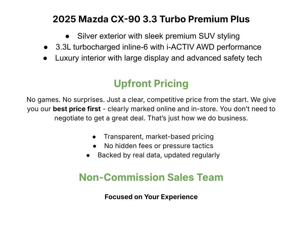 2025 Mazda Mazda CX-90 3.3 Turbo Premium Plus Package