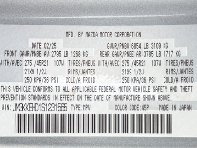 2025 Mazda Mazda CX-90 3.3 Turbo Premium Plus Package