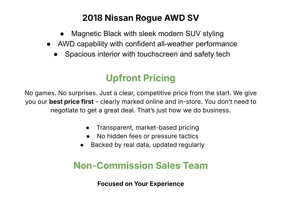 2018 Nissan Rogue AWD SV