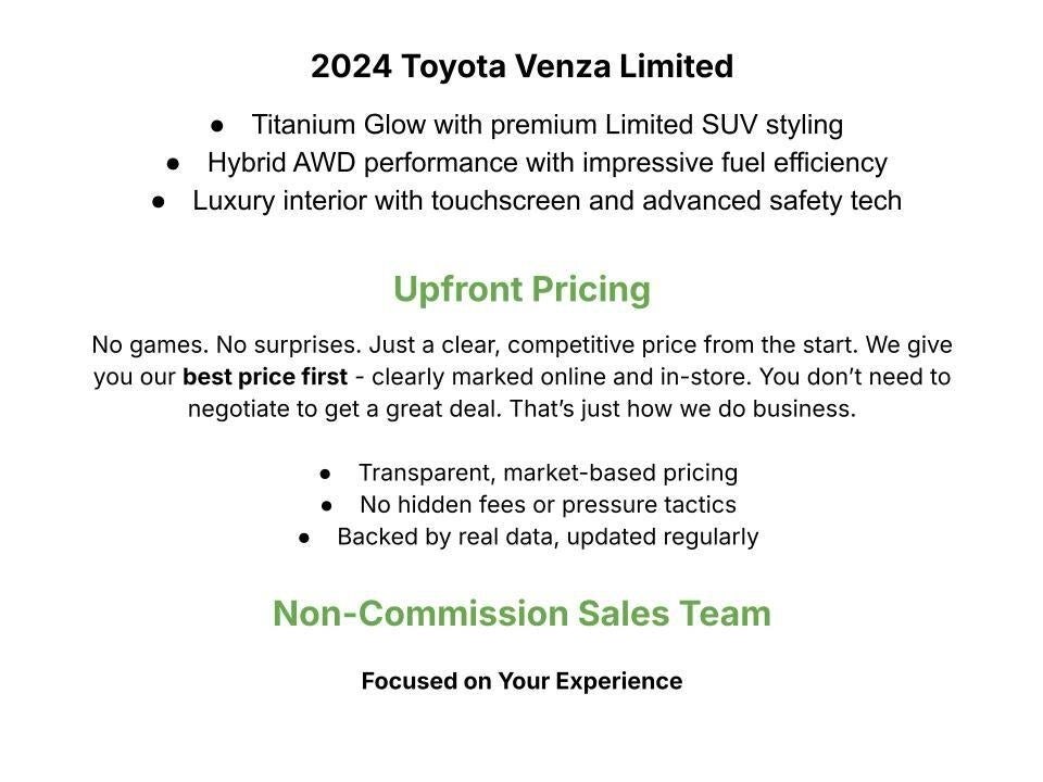 2024 Toyota Venza Limited AWD (GS)
