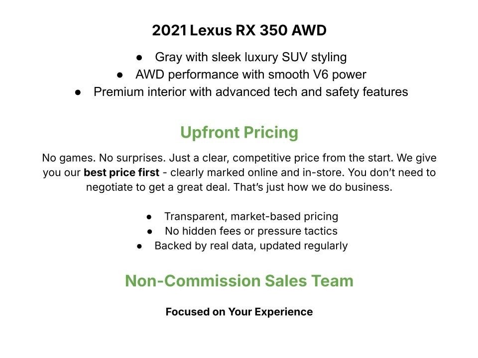 2021 Lexus RX 350 AWD