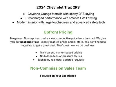 2024 Chevrolet Trax FWD 4dr 2RS