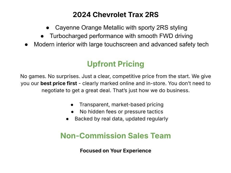 2024 Chevrolet Trax FWD 4dr 2RS