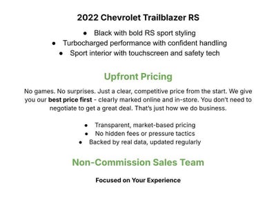 2022 Chevrolet Trailblazer AWD 4dr RS