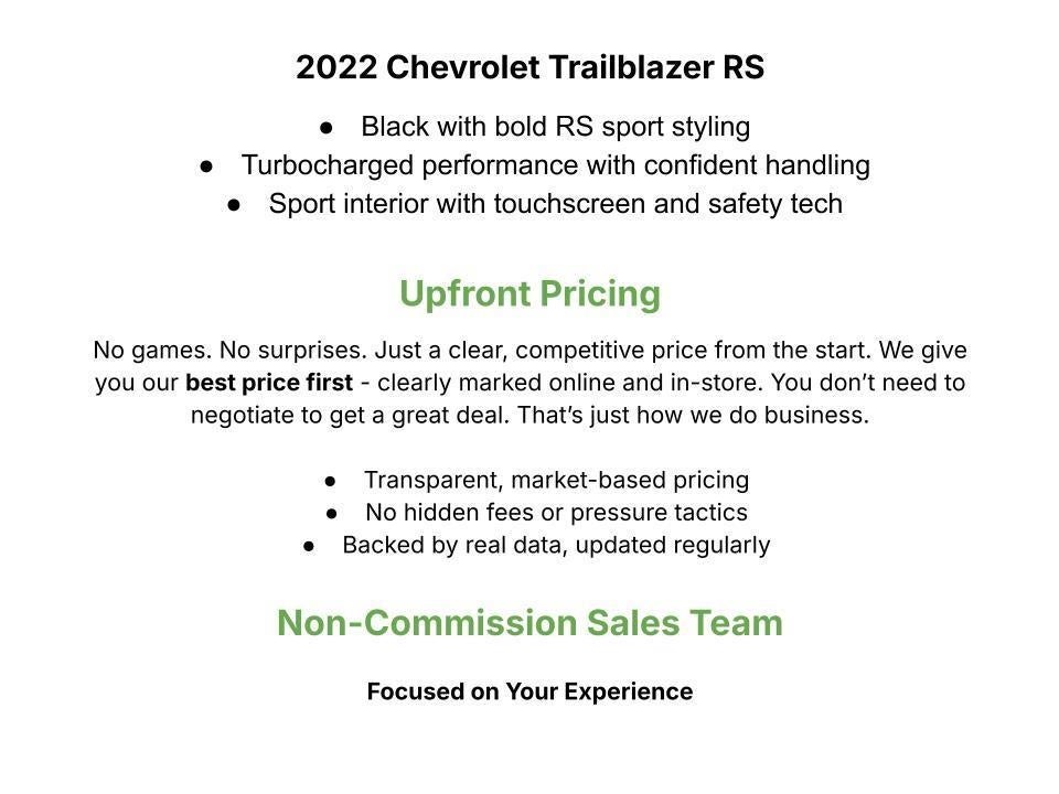 2022 Chevrolet Trailblazer AWD 4dr RS