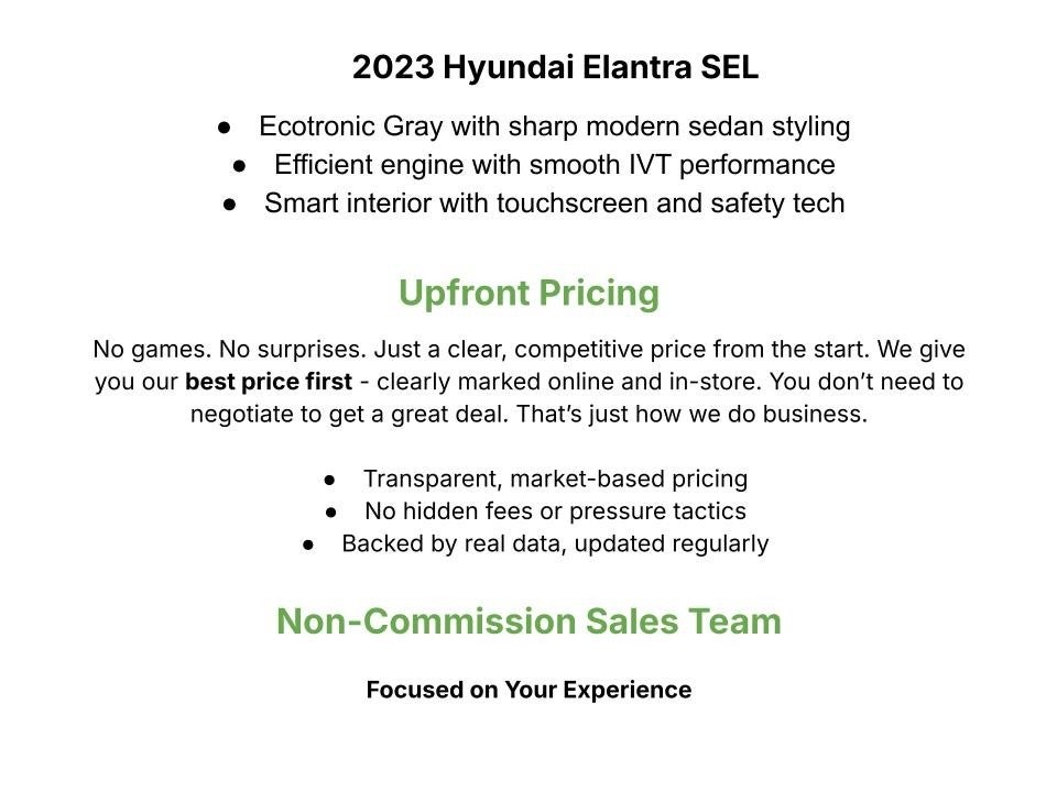 2023 Hyundai Elantra SEL IVT