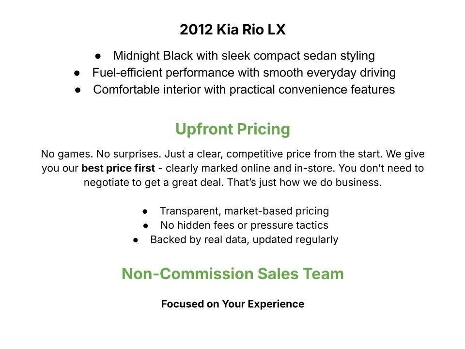 Used 2012 Kia Rio 5-Door LX with VIN KNADM5A39C6088752 for sale in Appleton, WI