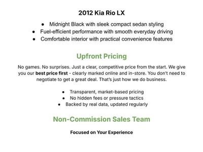 2012 Kia Rio 5dr HB Auto LX