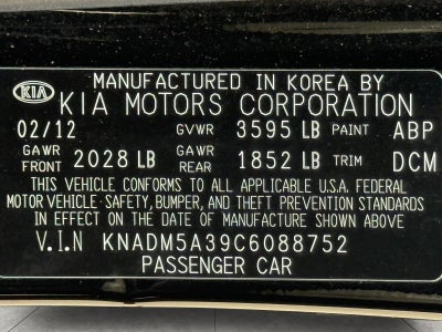 2012 Kia Rio 5dr HB Auto LX