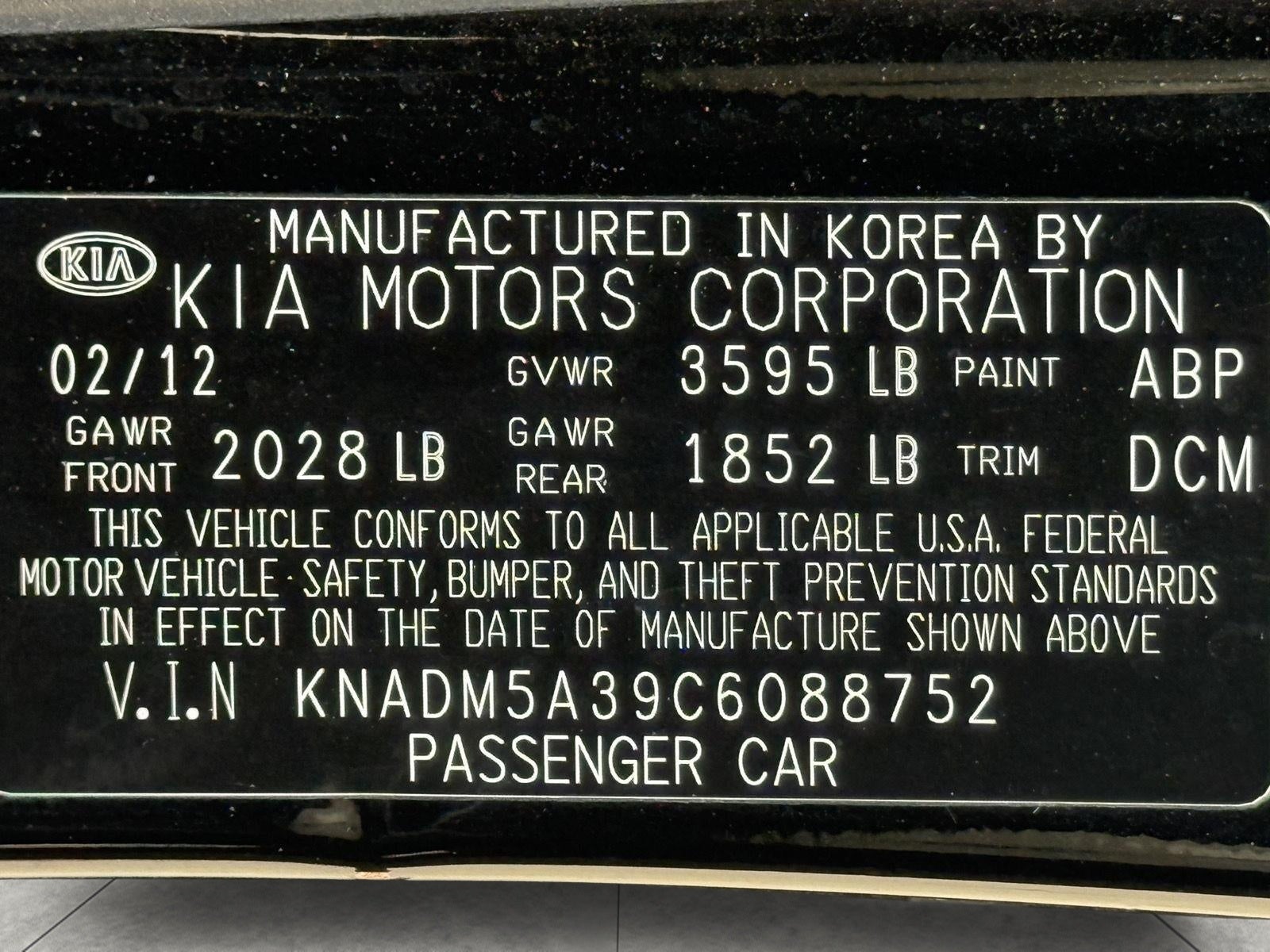 2012 Kia Rio 5dr HB Auto LX
