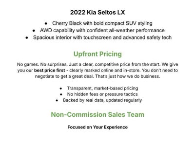 2022 Kia Seltos LX IVT AWD