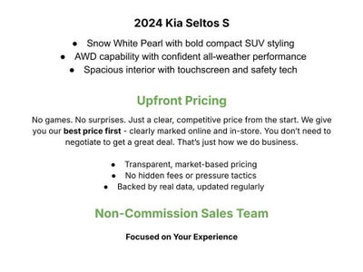 2024 Kia Seltos S IVT FWD