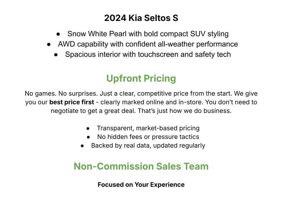 2024 Kia Seltos S IVT FWD