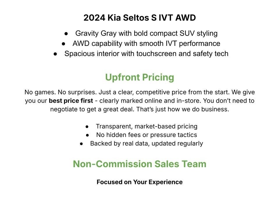 2024 Kia Seltos S IVT AWD