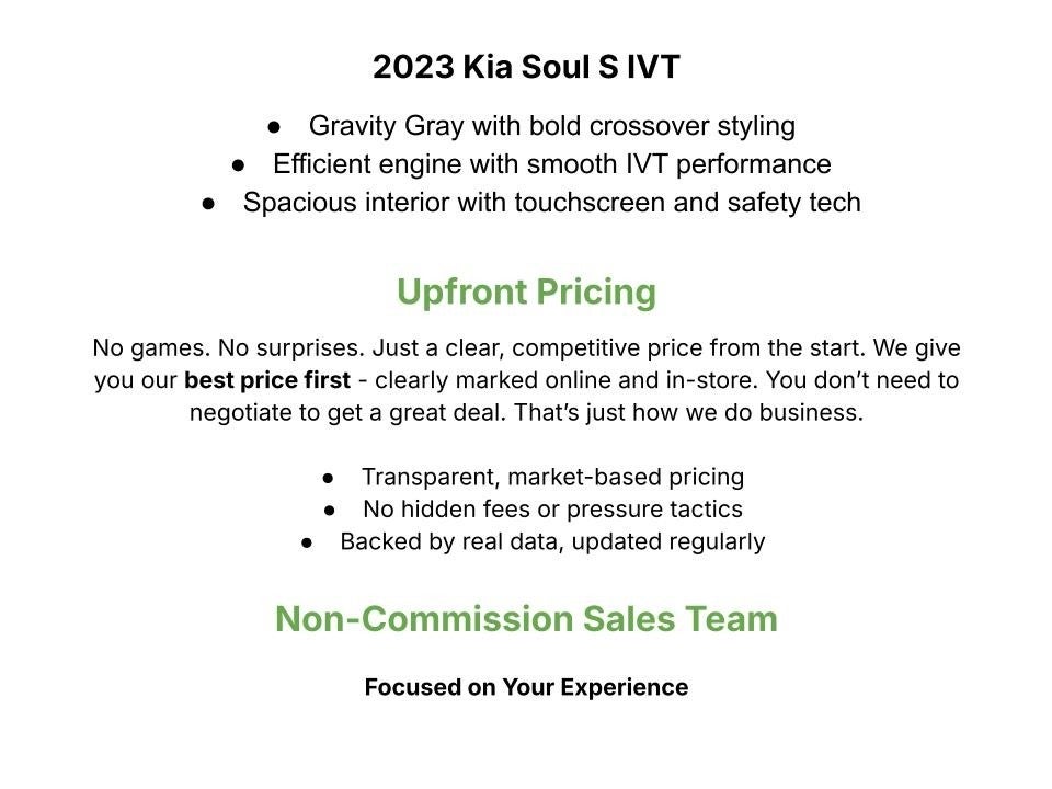 2023 Kia Soul S IVT