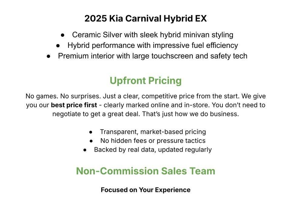 2025 Kia Carnival Hybrid EX FWD
